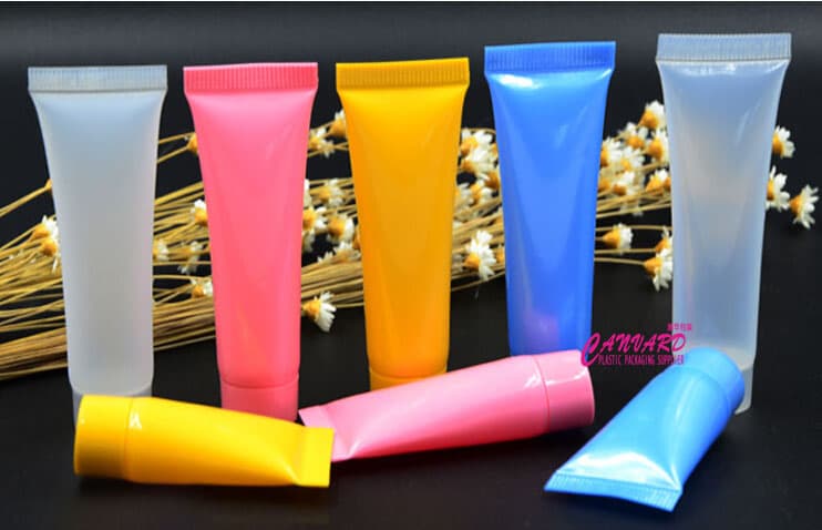 Small plastic tube_ soft tube_ cosmetic tube